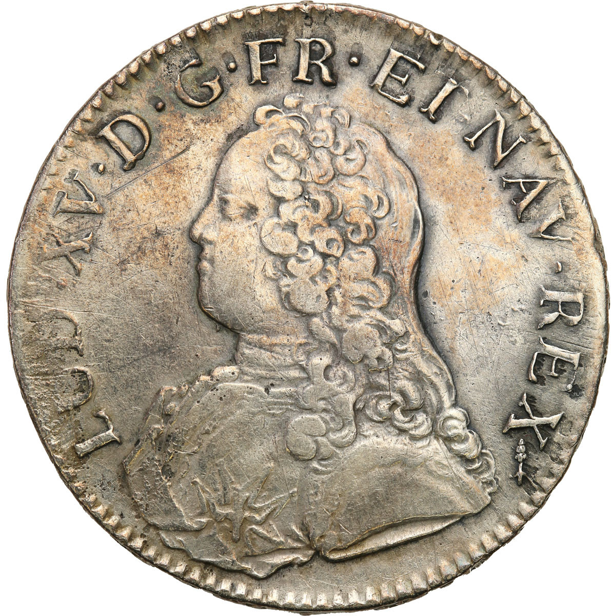 Francja, Ludwik XV (1715-1774). Ecu 1726 P, Dijon - rzadsze
